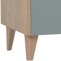 30x90x33 Skandi Bad Unterschrank in Hellblau - Settas