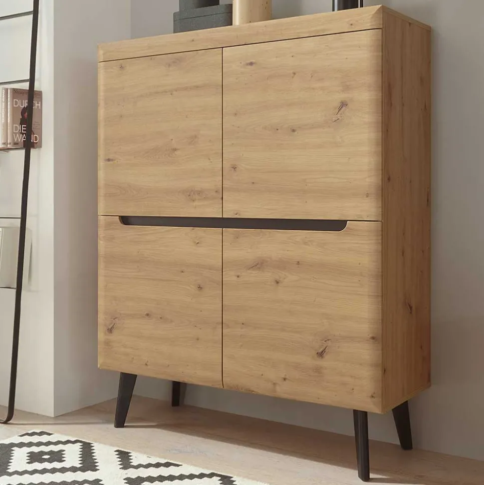107x134x40 Skandi Highboard 4-türig - Olcian
