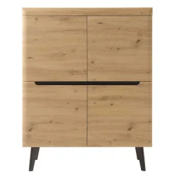 107x134x40 Skandi Highboard 4-türig - Olcian