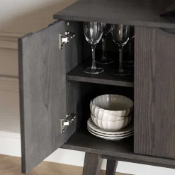 150x85x40 Skandi Sideboard in Eiche Dunkelbraun - Lomarios