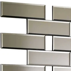 100x70x2 Spiegel in Ziegel Wand Design - Lennart