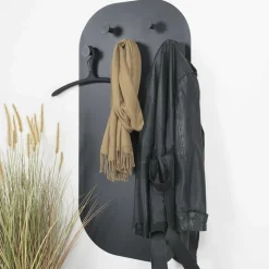 55x115x7 Stahl Wandgarderobe in Oval - Duckey