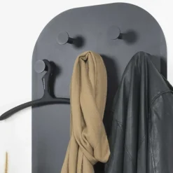 55x115x7 Stahl Wandgarderobe in Oval - Duckey