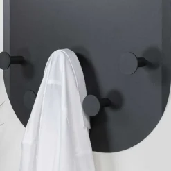 55x115x7 Stahl Wandgarderobe in Oval - Duckey