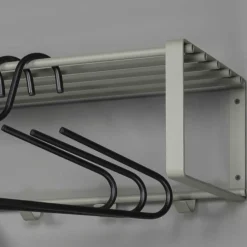 70x19x29 Stahlgarderobe in Graugrün lackiert - Itulian