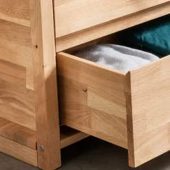 85x190x60 Standgarderobe mit zwei Schubladen - Rouge