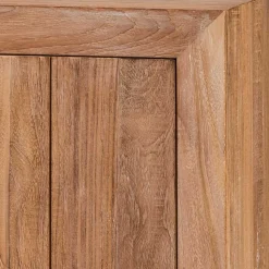 200x90x50 Teak Sideboard in Natur & Schwarz - Myons