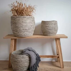 90x45x25 Teakholz Bank naturbelassen - Verdena