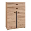 90x124x38 Teilmassiver Büroschrank modern - Emly