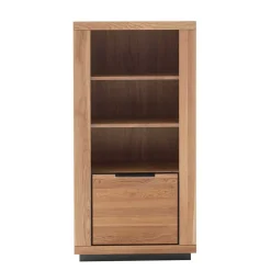 72x142x40 Teilmassives Regal mit drei Fächern & Tür - Vlacoma