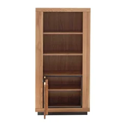 72x142x40 Teilmassives Regal mit drei Fächern & Tür - Vlacoma