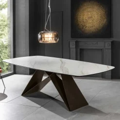 220x76x110 Tisch in Marmoroptik Keramikplatte - Vainy