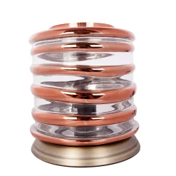 20x21x20 Tischleuchte in Kupfer & Klar - Mona