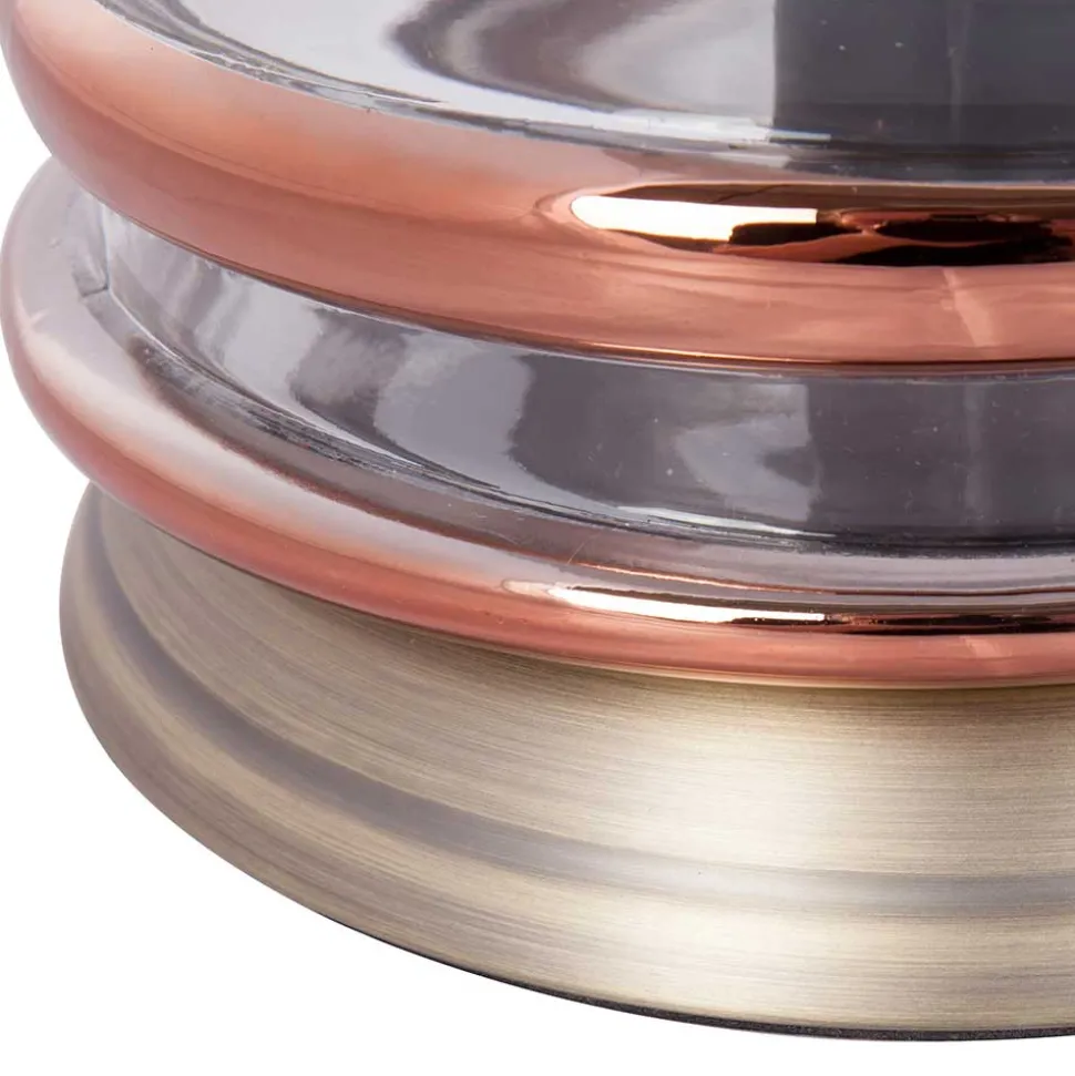 20x21x20 Tischleuchte in Kupfer & Klar - Mona