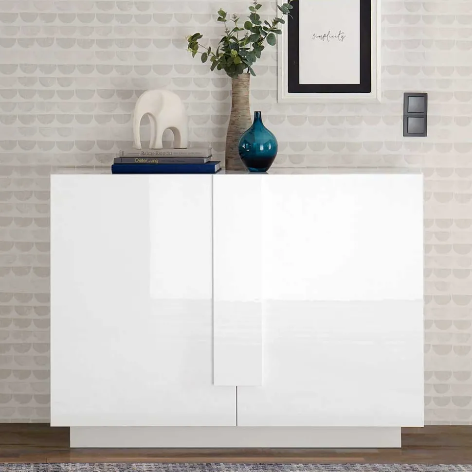 121x90x44 2-türige Kommode auf Sockel - Kerym