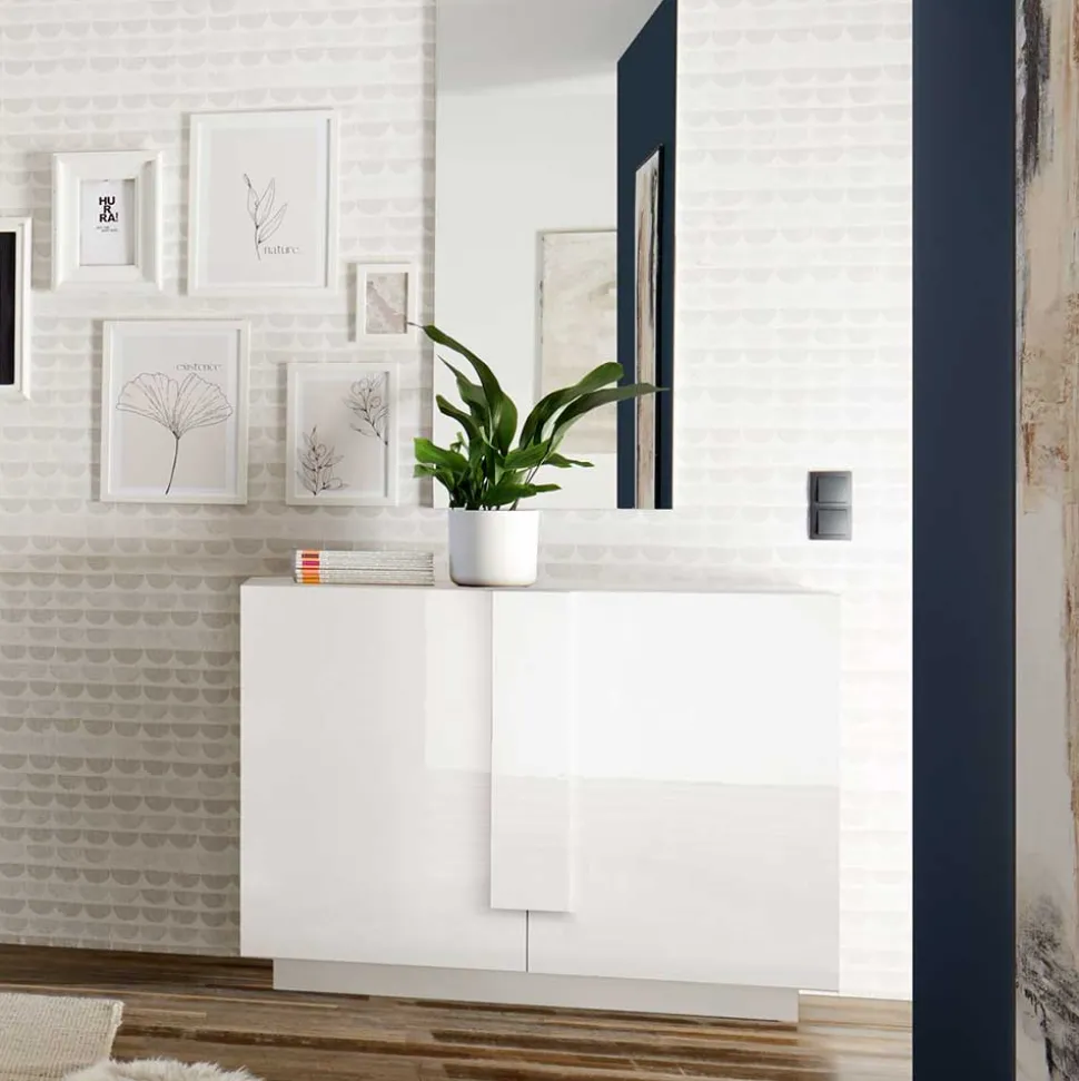 121x90x44 2-türige Kommode auf Sockel - Kerym