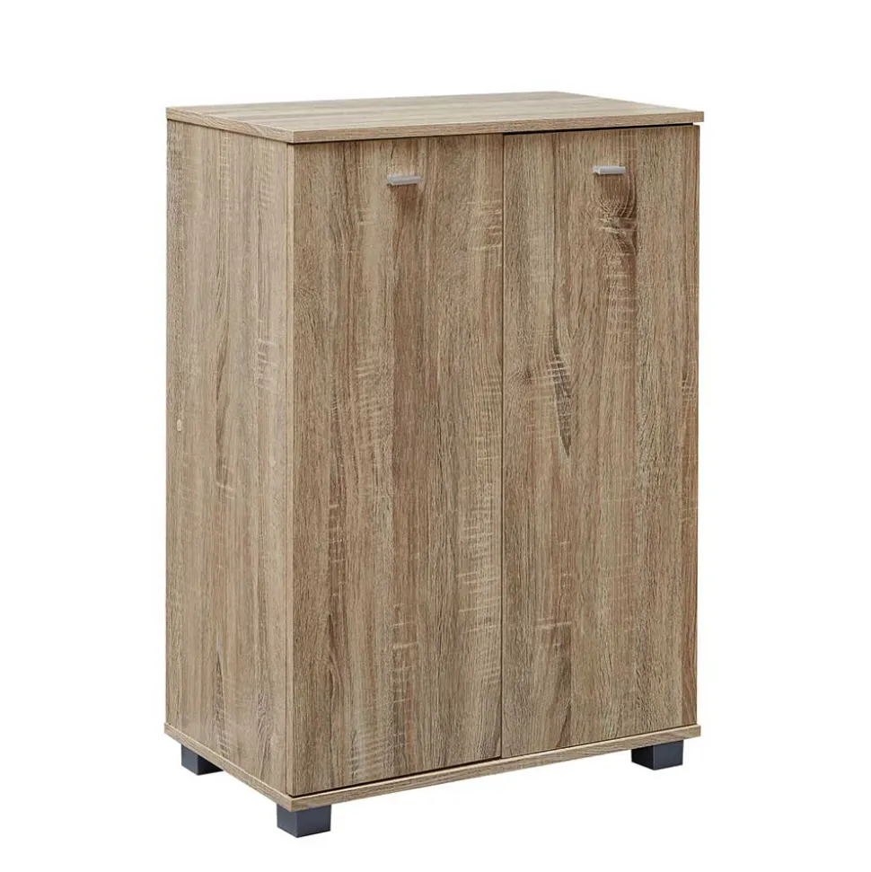 60x90x35 2-türiger Schuhschrank in Sonoma-Eiche - Trendenca