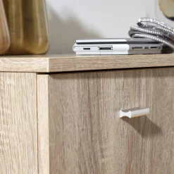 60x90x35 2-türiger Schuhschrank in Sonoma-Eiche - Trendenca