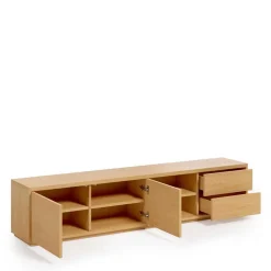 200x44x36 TV Board in Eiche Furnier - Elastian