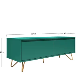 120x45x40 TV Board in Grün lackiert - Ricriava