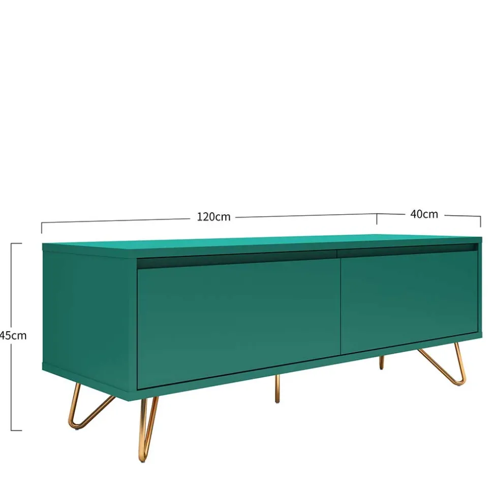 120x45x40 TV Board in Grün lackiert - Ricriava