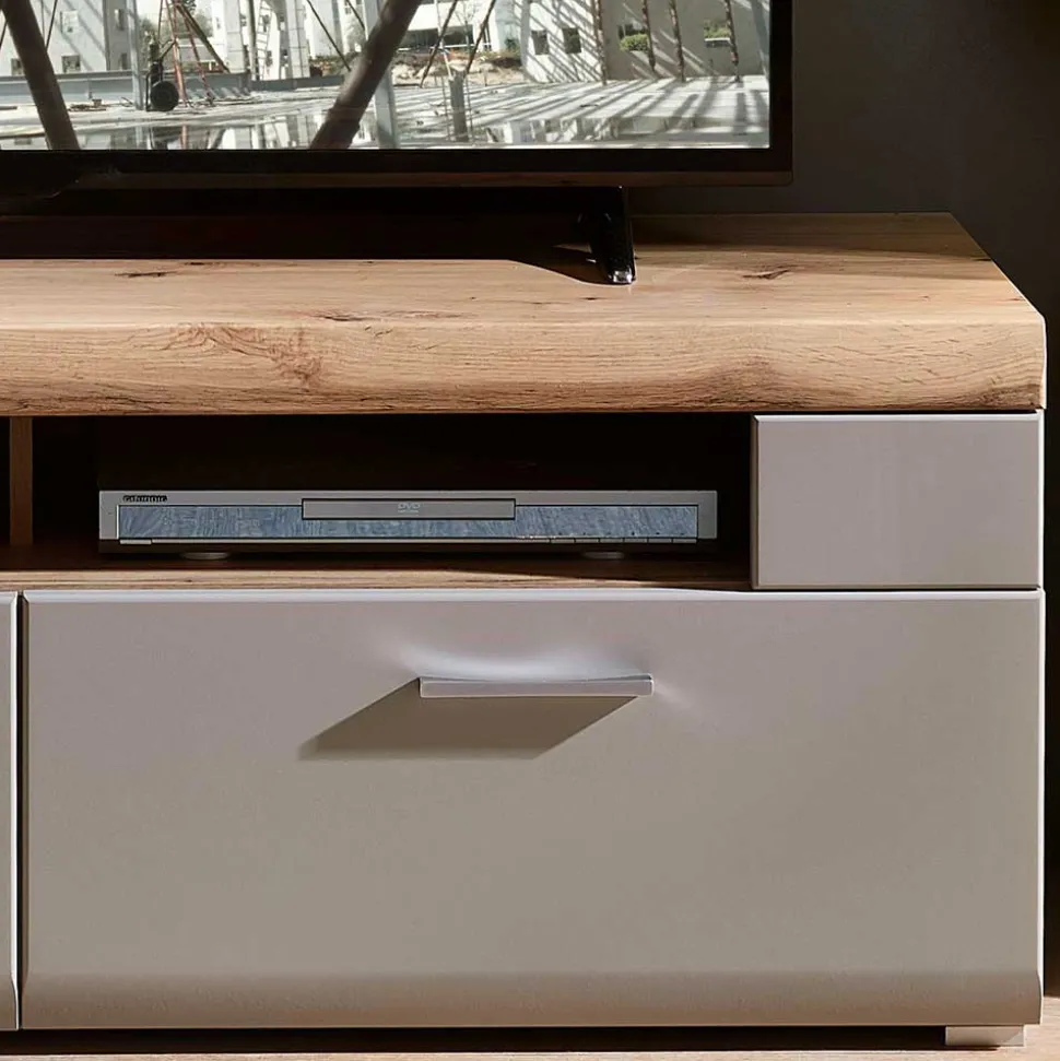 140x51x47 TV Element in Grau & Eiche - Fraguca