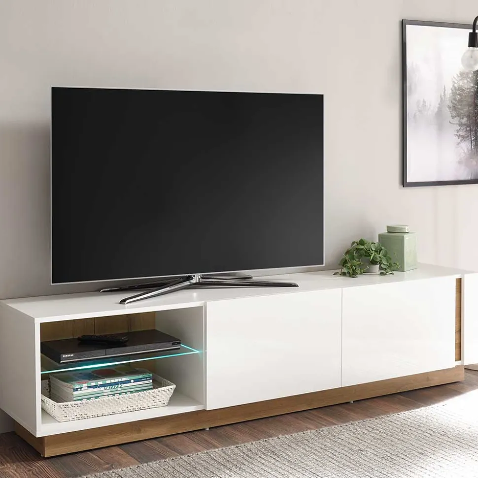188x46x40 TV Lowboard mit 2 Klappen - Myrda