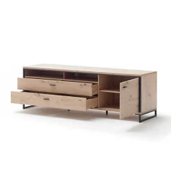 183x60x50 TV Unterschrank in Eiche Holzoptik - Nikdus