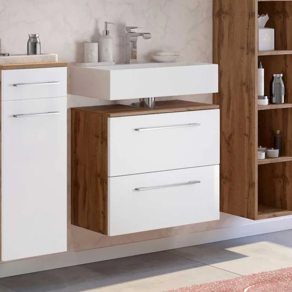 60x54x35 Unterbeckenschrank stehend oder hängend - Yazemina