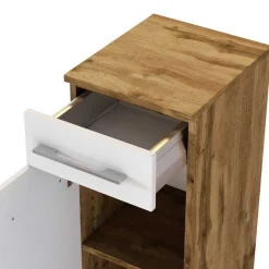 30x79x35 Unterschrank fürs Bad in Weiß & Wildeiche - Yazemina