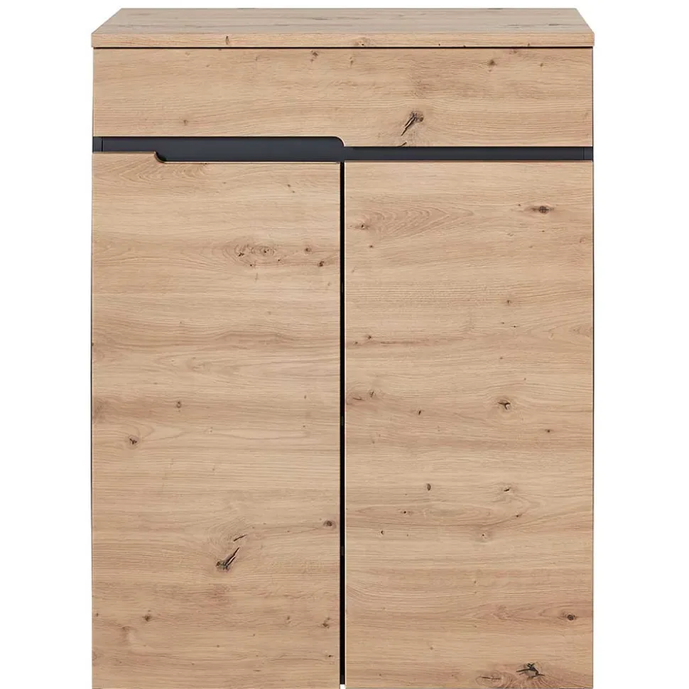 80x107x38 Vertiko für Schuhe in Wildeiche Optik - Kuetra