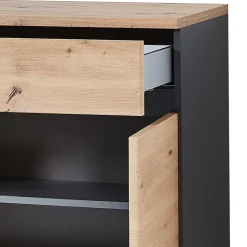 80x107x38 Vertiko für Schuhe in Wildeiche Optik - Kuetra