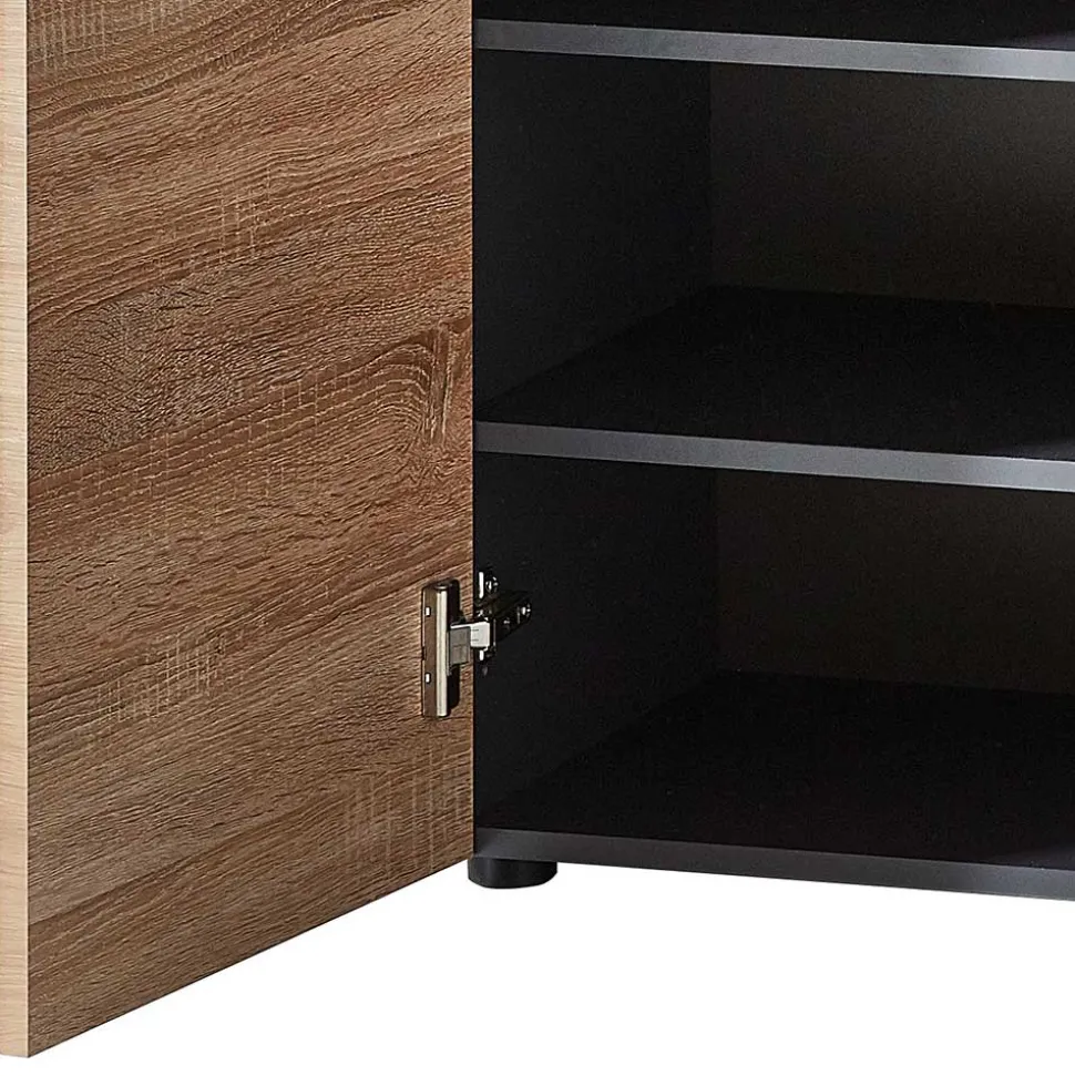 80x107x38 Vertiko für Schuhe in Wildeiche Optik - Kuetra