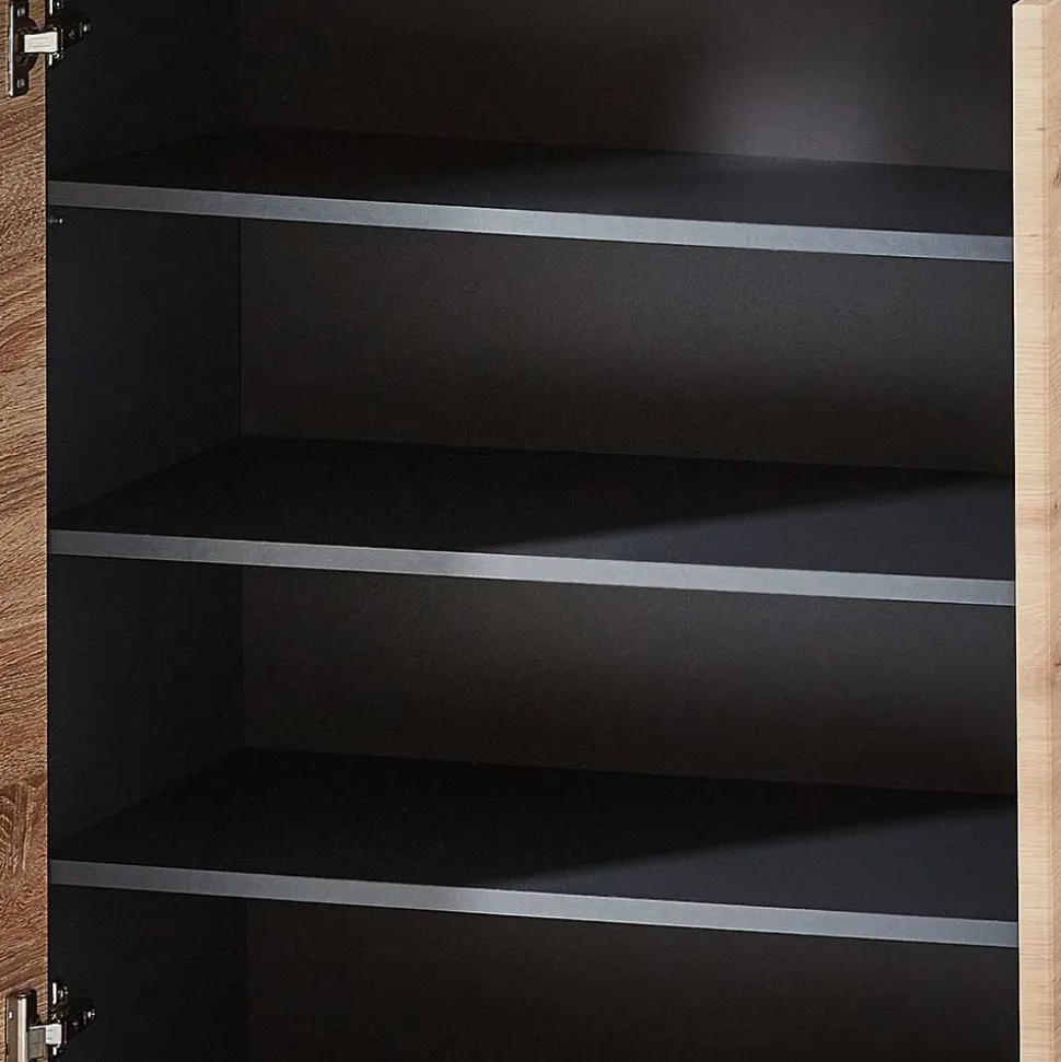 80x107x38 Vertiko für Schuhe in Wildeiche Optik - Kuetra