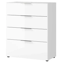 83x101x42 Vier-Schubladen-Kommode in Weiß - Thima