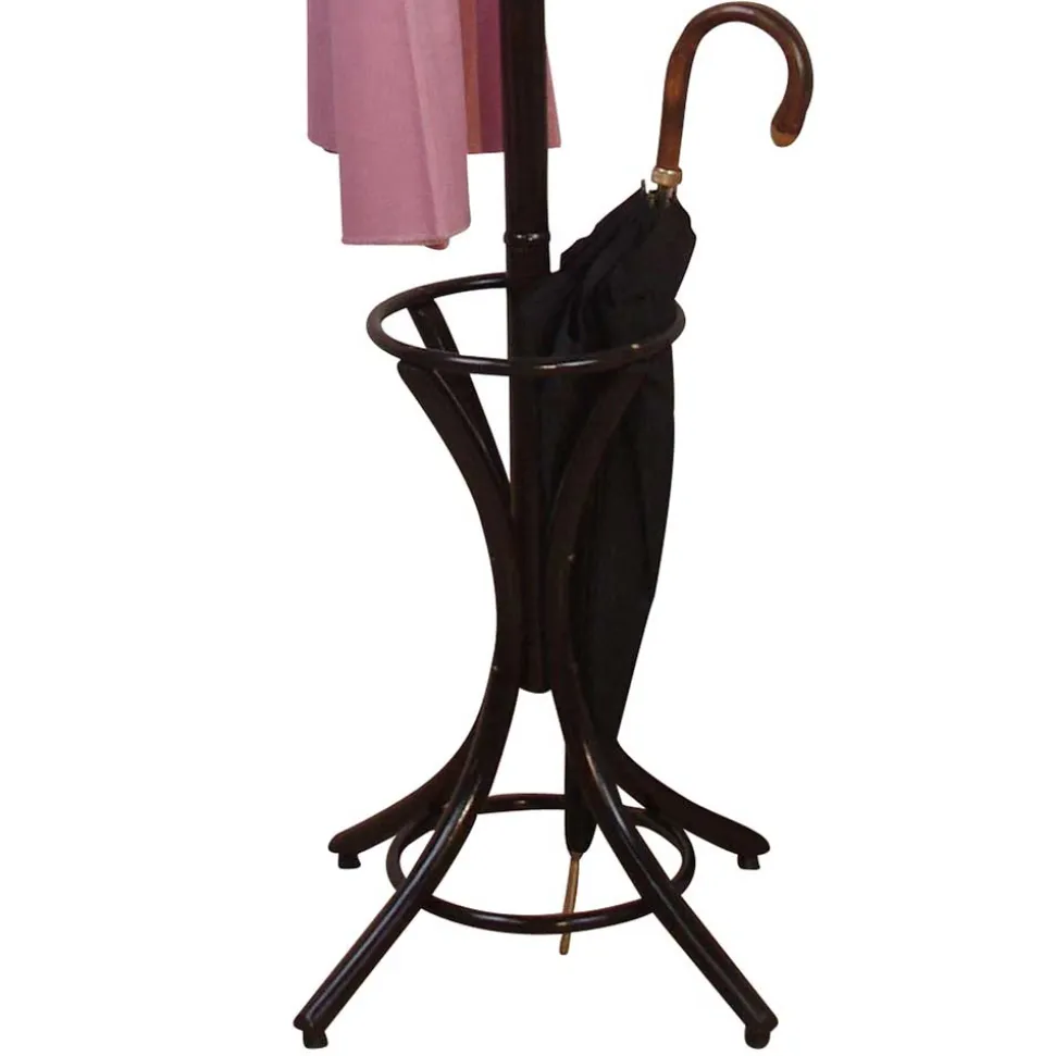 53x184x53 Vintage Garderobenständer in Braun - Suncato