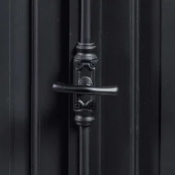 100x141x51 Vintage Vertiko in Schwarz & Teakfarben - Niovan