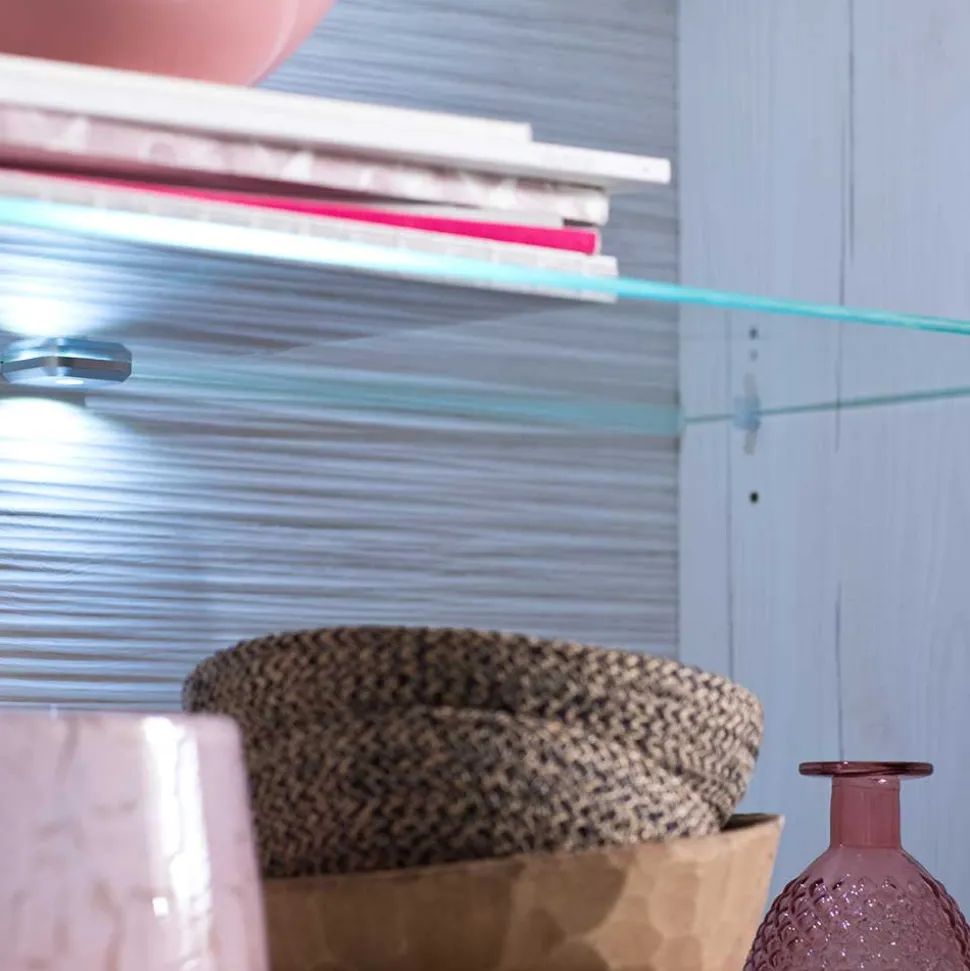 73x210x40 Vitrine - modernes Landhaus - Samula