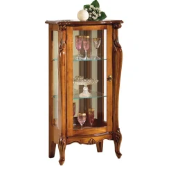 60x120x40 Vitrine mit Spiegel Rückwand - Carlenna II