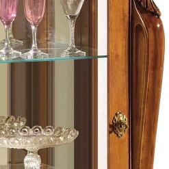 60x120x40 Vitrine mit Spiegel Rückwand - Carlenna II