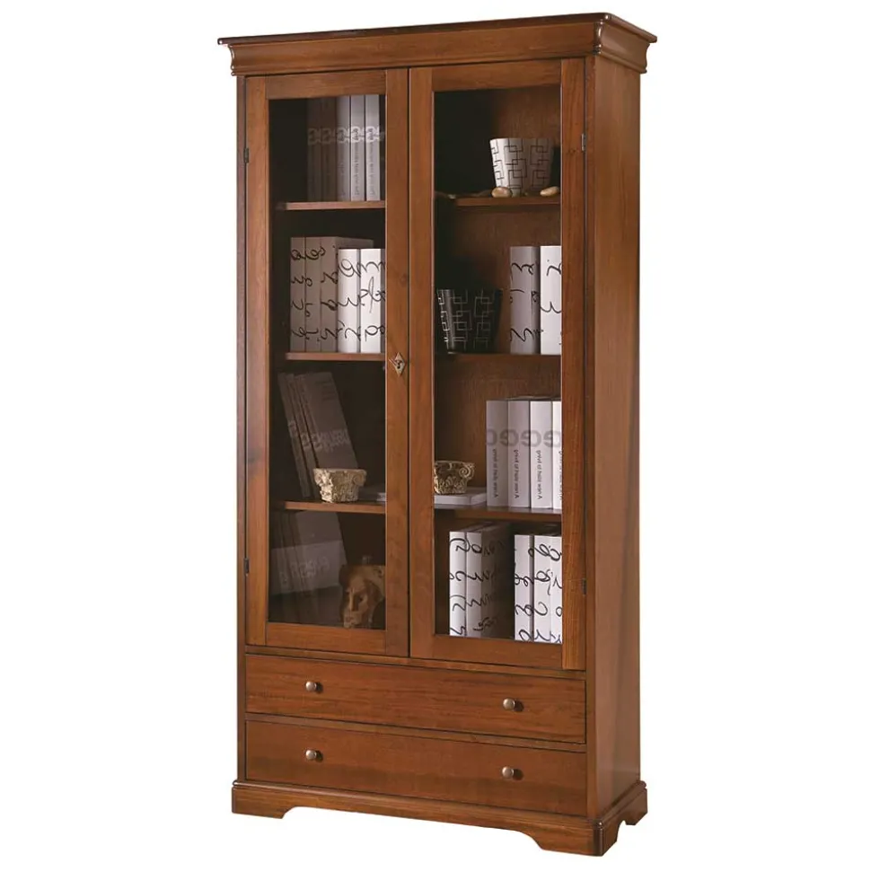 94x179x38 Vitrinenschrank im klassischen Stil - Lemerzi