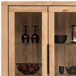 108x199,5x40 Vitrinenschrank 4-türig - Nelenia