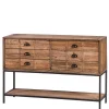 135x90x40 Vontage Tischkonsole mit sechs Schubladen - Uvolph