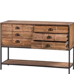 135x90x40 Vontage Tischkonsole mit sechs Schubladen - Uvolph