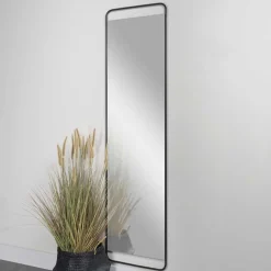 46x175x3 Wand Hängespiegel in Schwarz - Mentrakin