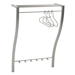 75x113x29 Wandgarderobe in Nickelfarben - Jan