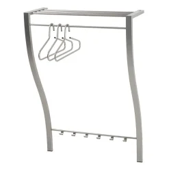 75x113x29 Wandgarderobe in Nickelfarben - Jan