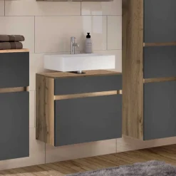 60x60x35 Waschbeckenschrank zweifarbig - Athrin