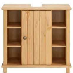 60x65x30 Waschbeckenunterschrank aus Massivholz - Akzinad