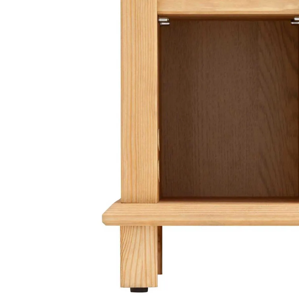 60x65x30 Waschbeckenunterschrank aus Massivholz - Akzinad